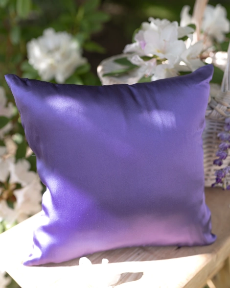 Jedwabna poszewka 30x30 cm - fiolet