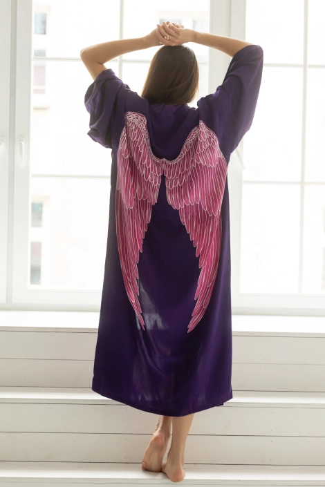 Silk kimono VIANELLE long