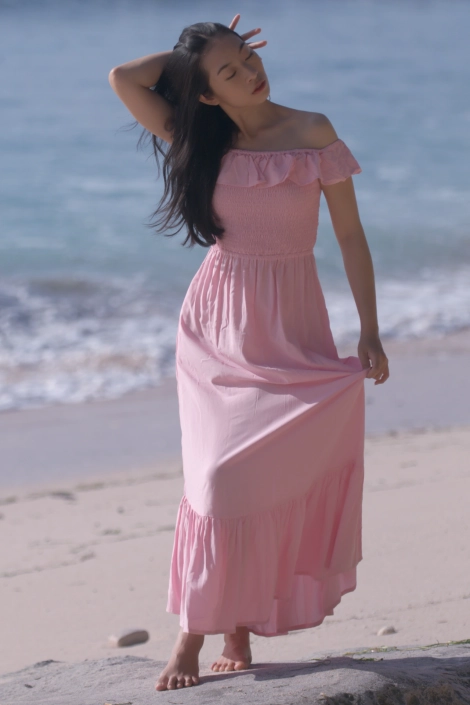 SILK BATHROBE LOVELY ROSES